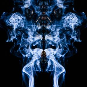 blue-smoke-waves-black-background